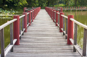 Old wooden bridge