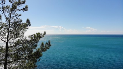 View on the sea on the summer day.