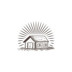 farm house vintage hand drawn logo