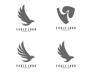 Fototapeta premium Set of Eagle logo vector