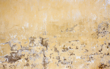 Concrete surface cracked yellow with high resolution.