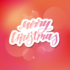 Christmas Vector Phrase Lettering Calligraphy Brush Watercolor