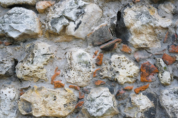 Background with the image of stone wall