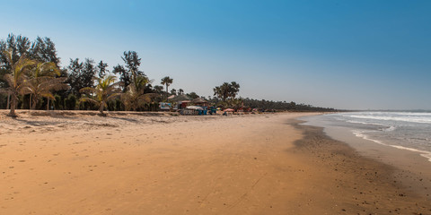 Fototapeta na wymiar West Africa Gambia Banjul Serrekunda - view of the Paradise beach