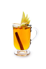 Seasonal aroma tea cup isolated on white background