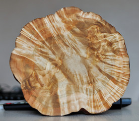 burl with swirl weave patterns