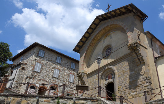 Kirche Propositura di San Niccol&oacute; in der Altstadt von Radda in Chianti