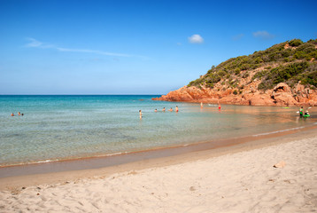 Obraz premium Spiaggia de su Sirboni, Sardegna, Italia