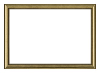 Golden frame for paintings, mirrors or photo