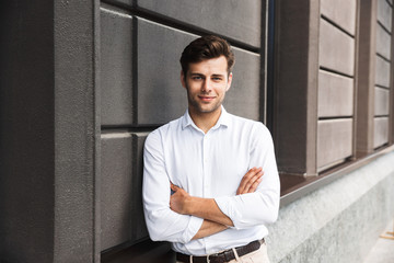 Attractive young male manager