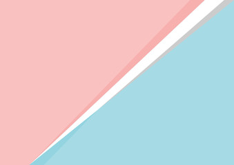 Abstract geometric paper pattern, Blue and pink pastel color minimal background