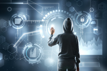 Thief and criminal concept