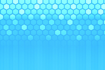 Creative blue hexagonal background