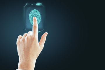 Access, technology and hud concept