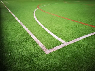 Obraz premium Basketball Field Corner