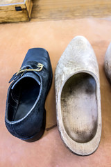 Vintage dutch wooden clogs