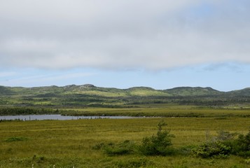 Avalon Wilderness reserve landscape seen from the Irish Loop, Avalon Peninsula, Newfoundland 