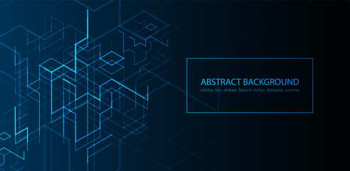 Obraz premium Vector illustration. Digital technology and engineering background.