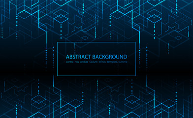 Vector illustration. Digital technology and engineering background.