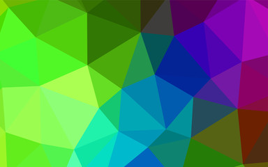 Fototapeta na wymiar Dark Multicolor vector abstract polygonal template.