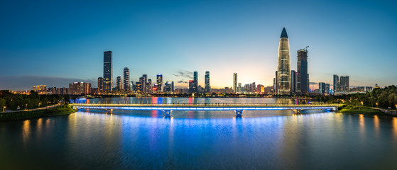 Shenzhen Houhai Financial District City Skyline