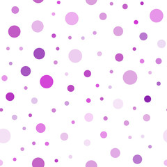 Light Pink vector seamless texture with disks.