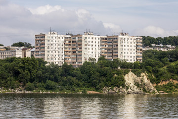 Soviet living houses in Khabarovsk, Russia