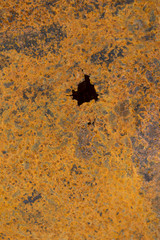 Rusted metal plate background