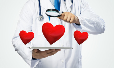 Doctor cares about heart health