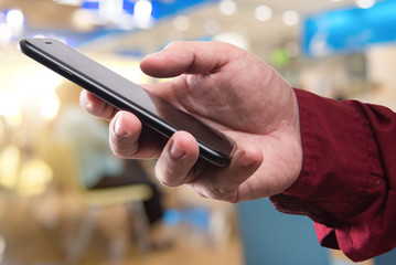 Business man in shopping