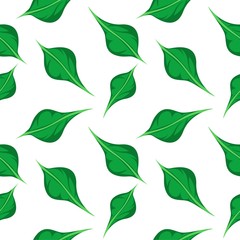 Seamless leaf pattern background