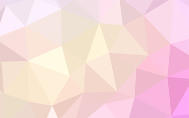 Light Pink, Yellow vector polygonal pattern.