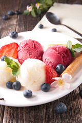 ice cream and biscuit