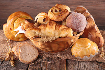 assorted bread and pastry