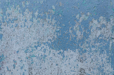 Blue and old color concrete background wallpaper