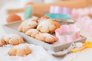 homemade cookies close-up