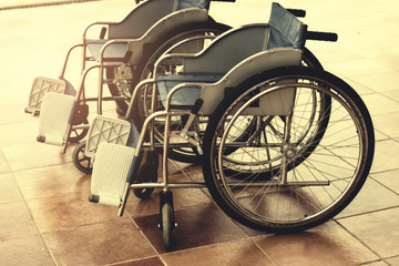 Fototapeta premium Wheelchair for the disabled and the sick.
