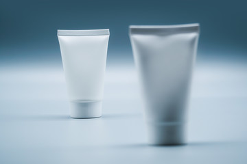 liquid cream lotion cosmetic container packaging mockup template