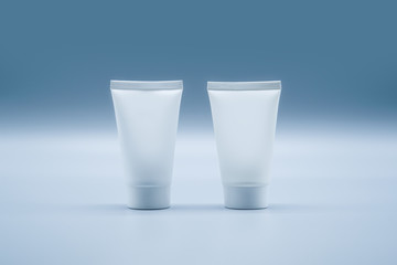 liquid cream lotion cosmetic container packaging mockup template