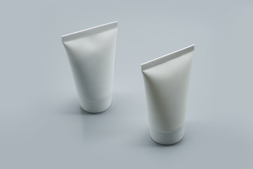 liquid cream lotion cosmetic container packaging mockup template