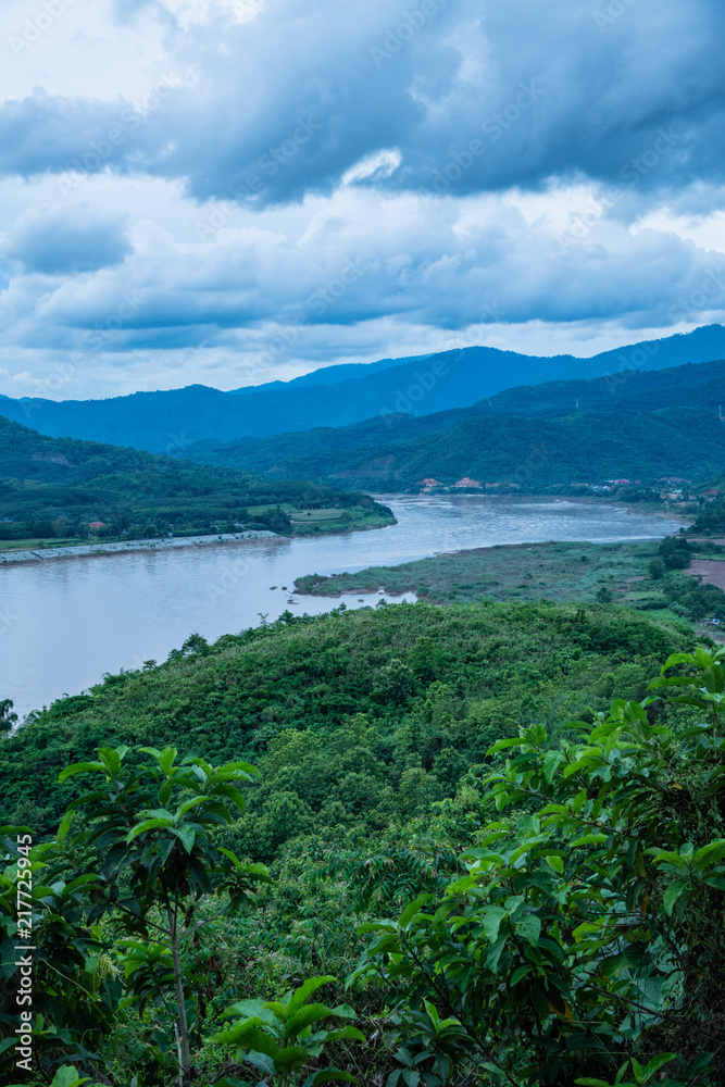 Poster Natural view of Mekong river