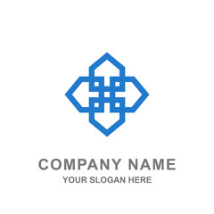 monoline mandala geometric logo template