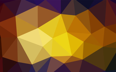 Fototapeta premium Dark Multicolor vector gradient triangles texture.