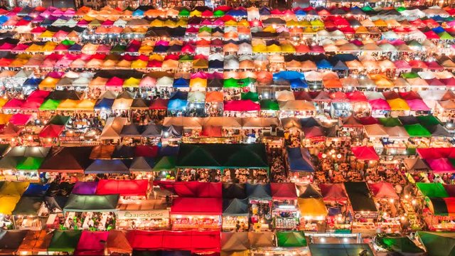 Night market in Bangkok, Thailand