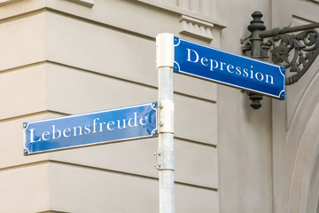 Obraz premium Schild 323 - Lebensfreude