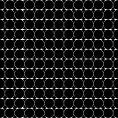 Black white circle seamless pattern