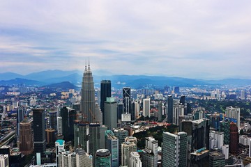 Fototapeta na wymiar Top view of Malaysia