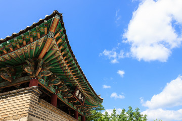 Fototapeta na wymiar Korean House of Cheongpung Cultural Properties Complex