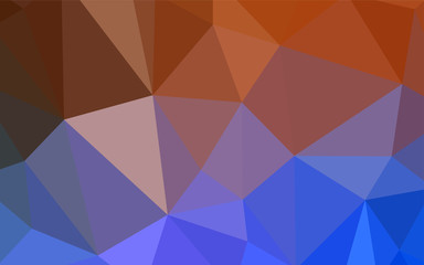 Fototapeta premium Light BLUE vector triangle mosaic texture.