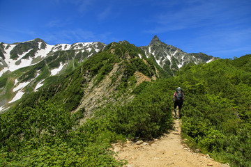 Obraz premium 北アルプス 燕岳 大天井岳 槍ヶ岳 表銀座縦走 139